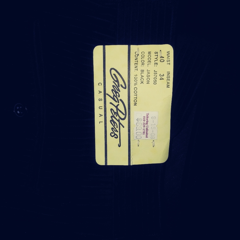 Nwt black cordaroys